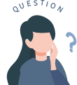 考える女性のイラスト
