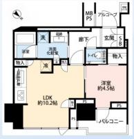 プラウドタワー芝浦 6階